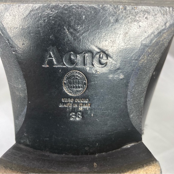 ACNE Black Leather Chelsea Boot - Picture 5 of 8